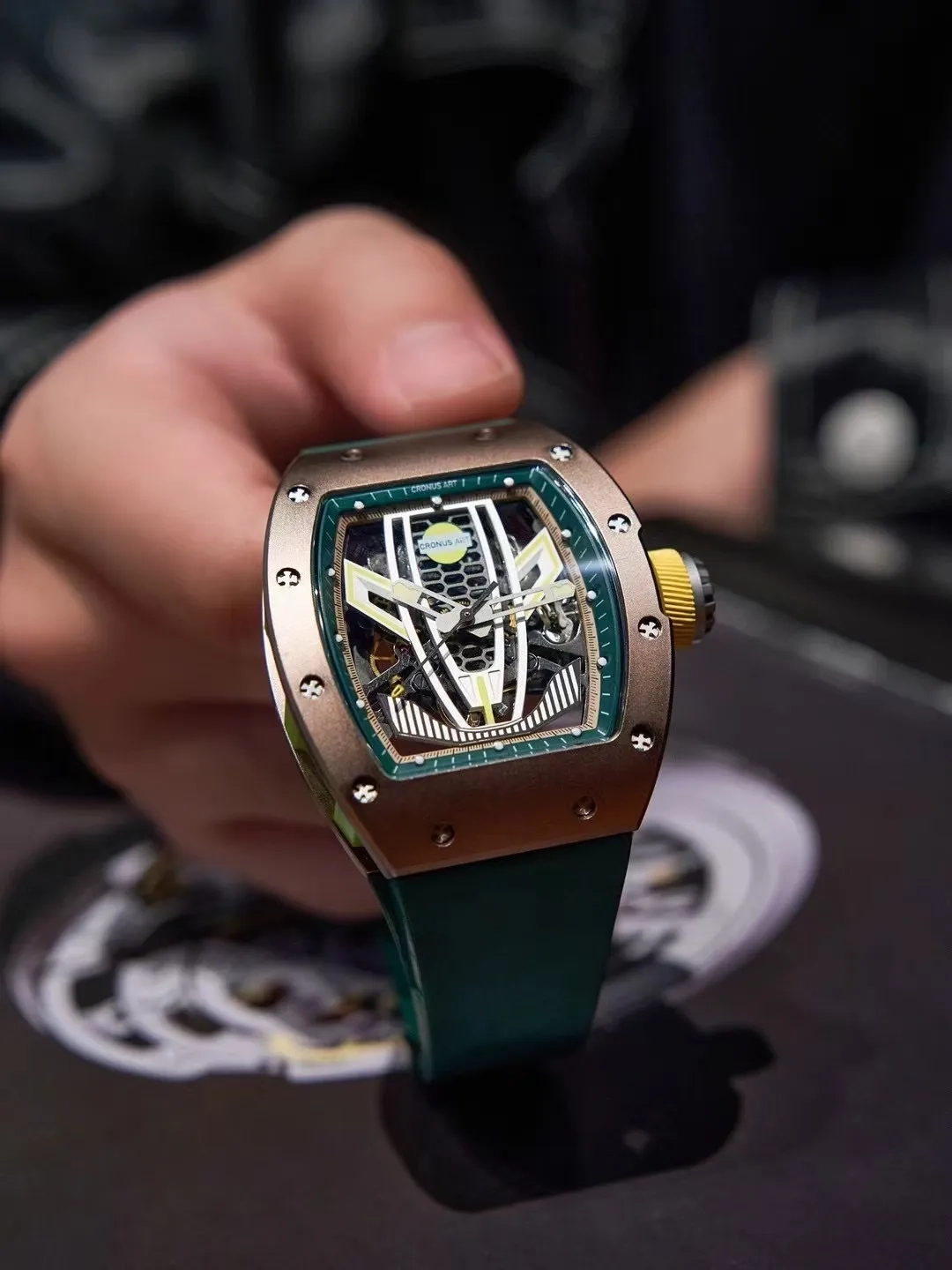 Копия часов CronusArt Carbon Watch CM09-007