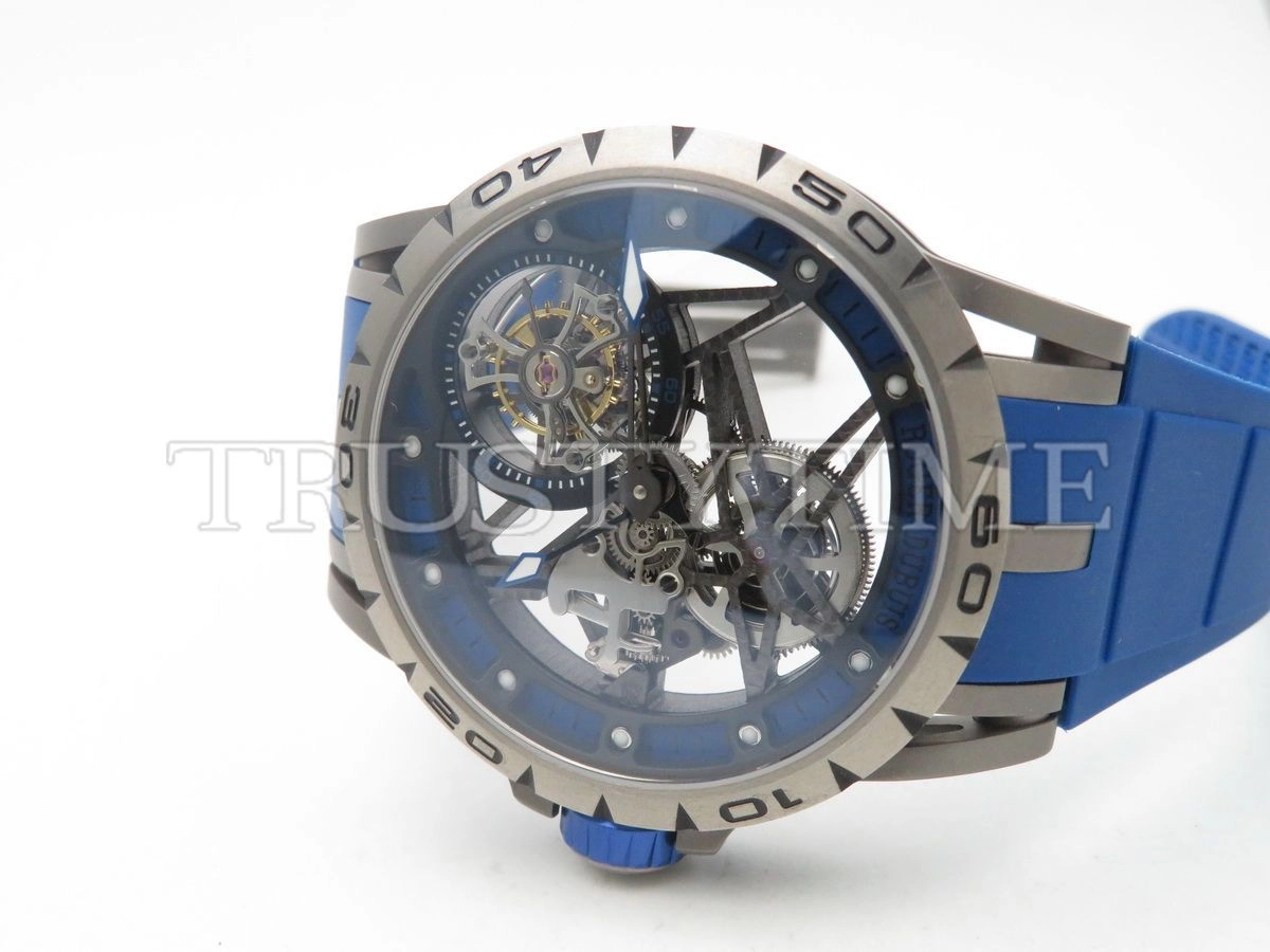 Копия часов Roger Dubuis Excalibur Spider Skeleton Flying Tourbillon 45mm RDDBEX0546