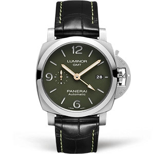 Копия часов Panerai Luminor 1950 3 Days MS Dhoni GMT Automatic 44mm PAM01056