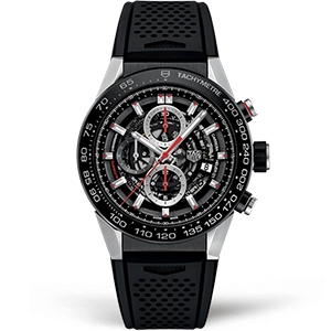 Копия часов Tag Heuer Carrera Calibre HEUER 01 Chronograph 45mm CAR2A1Z.FT6044