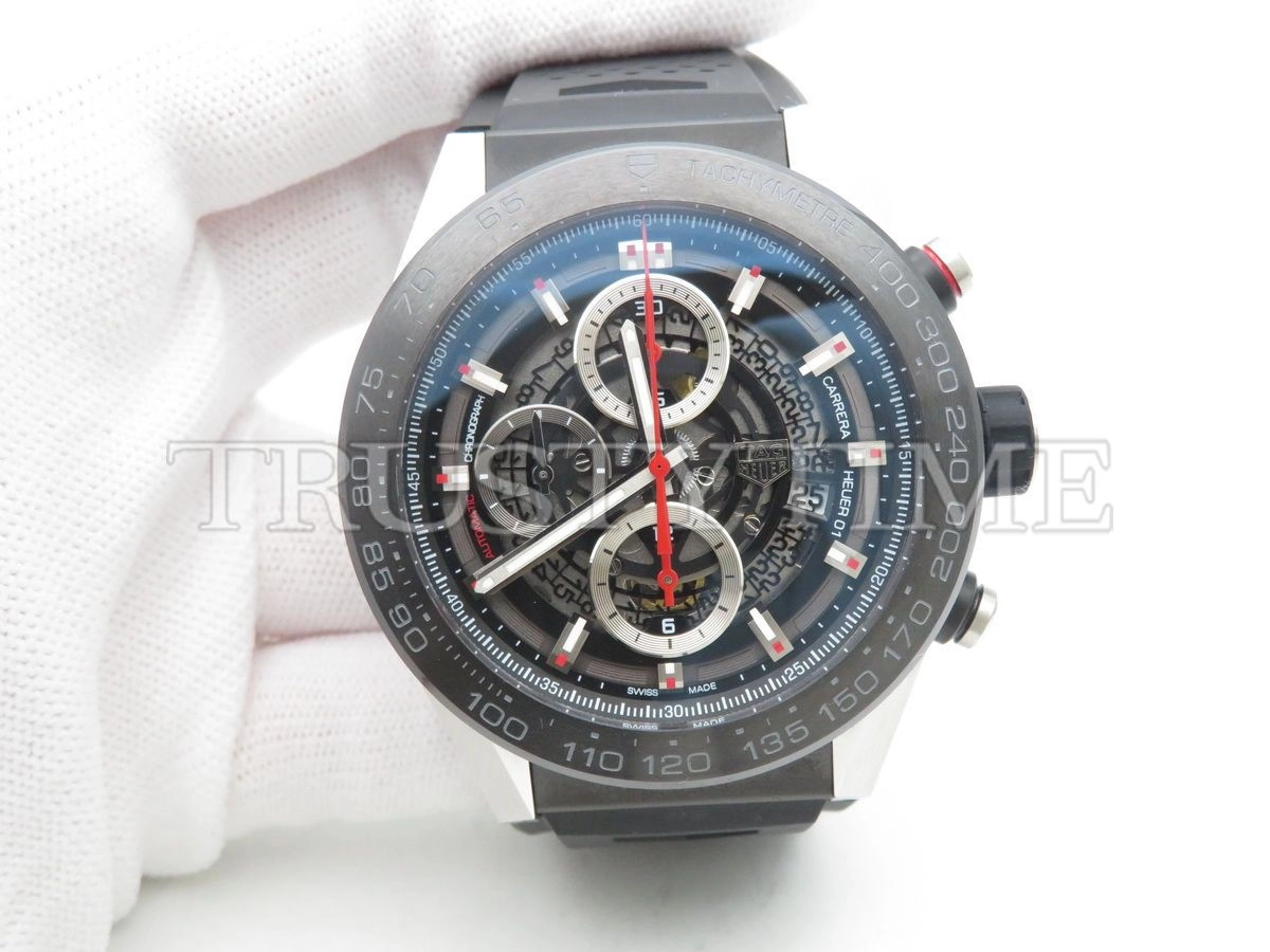 Копия часов Tag Heuer Carrera Calibre HEUER 01 Chronograph 45mm CAR2A1Z.FT6044