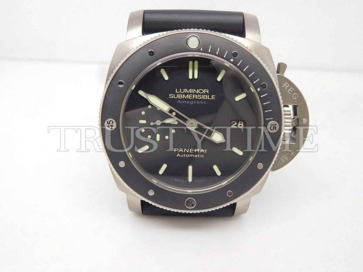 Копия часов Panerai Luminor Submersible 1950 Amagnetic 3 Days Automatic Titanio 47mm PAM00389