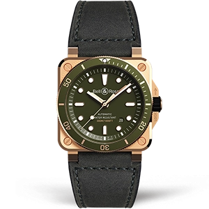 Копия часов Bell & Ross BR 03-92 Diver Green Bronze BR0392-D-G-BR/SCA