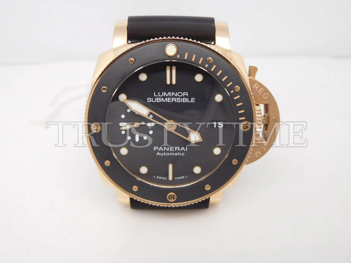 Копия часов Panerai Luminor Submersible 1950 3 Days Automatic Oro Rosso 42mm PAM00684