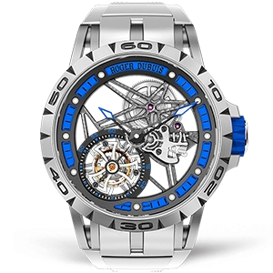 Копия часов Roger Dubuis Excalibur Spider Skeleton Flying Tourbillon 45mm RDDBEX0546