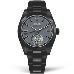 Копия часов Rolex Milgauss Label Noir Tourbillon 43mm