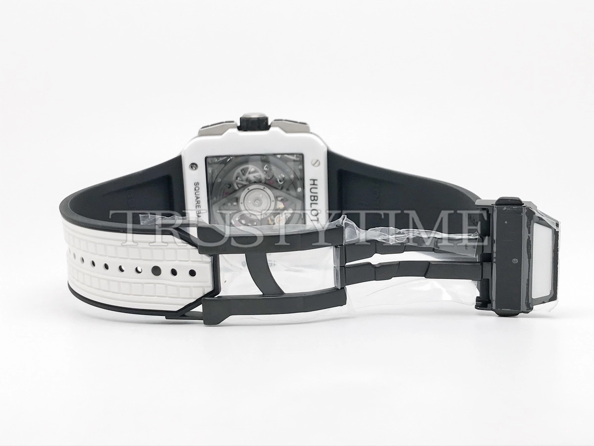 Копия часов Hublot Square Bang Unico White Ceramic 821.HX.0170.RX