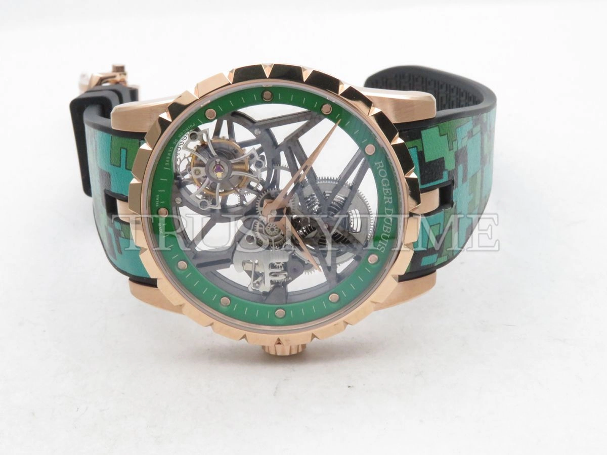 Копия часов Roger Dubuis Excalibur Skeleton Flying Tourbillon