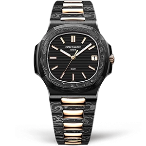 Копия часов Patek Philippe Nautilus DiW The Black Grail Project Carbon Rose Gold