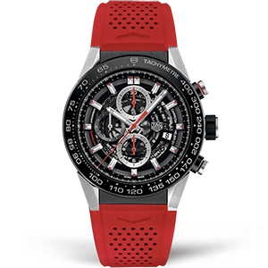 Копия часов Tag Heuer Carrera Calibre HEUER 01 Chronograph 45mm CAR2A1Z.FT6050
