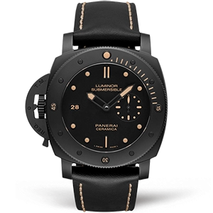 Копия часов Panerai Luminor Submersible 1950 Left-Handed 3 Days Automatic Ceramica 47mm PAM00607
