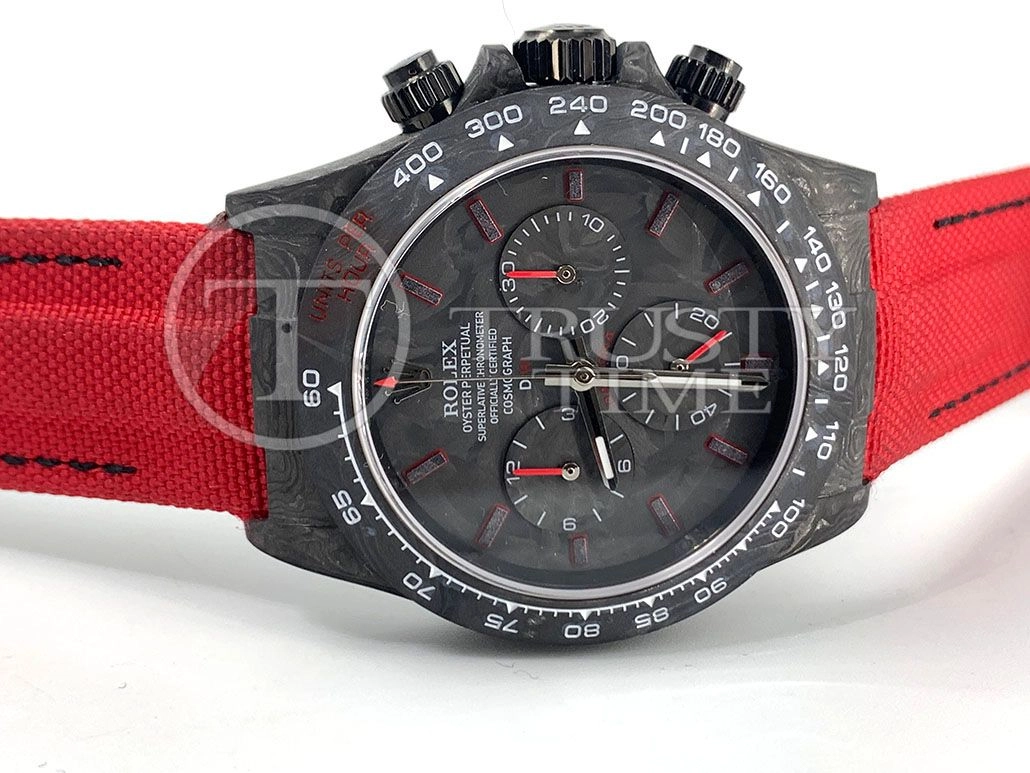 Копия часов Rolex Cosmograph Daytona DIW All Carbon Red Edition