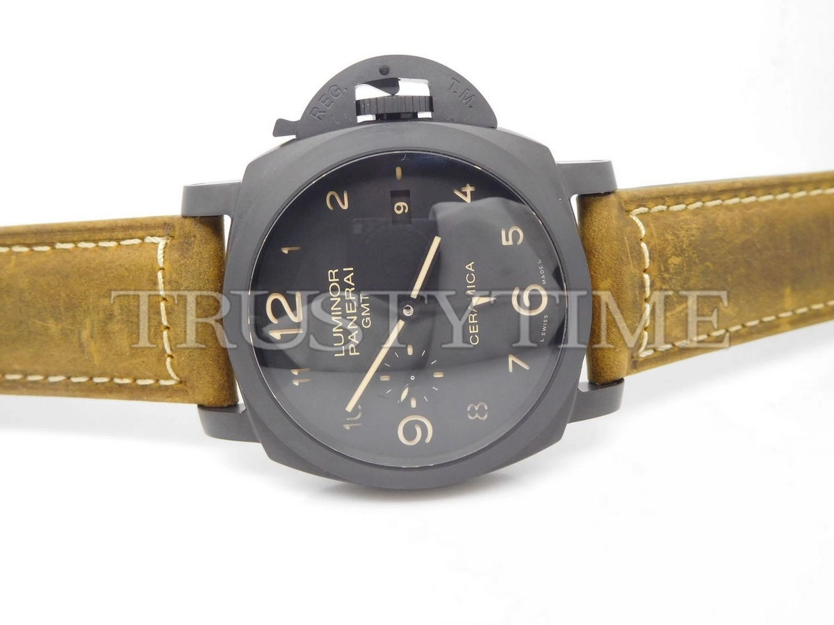 Копия часов Panerai Luminor 1950 3 Days GMT Automatic Ceramica 44mm PAM00441