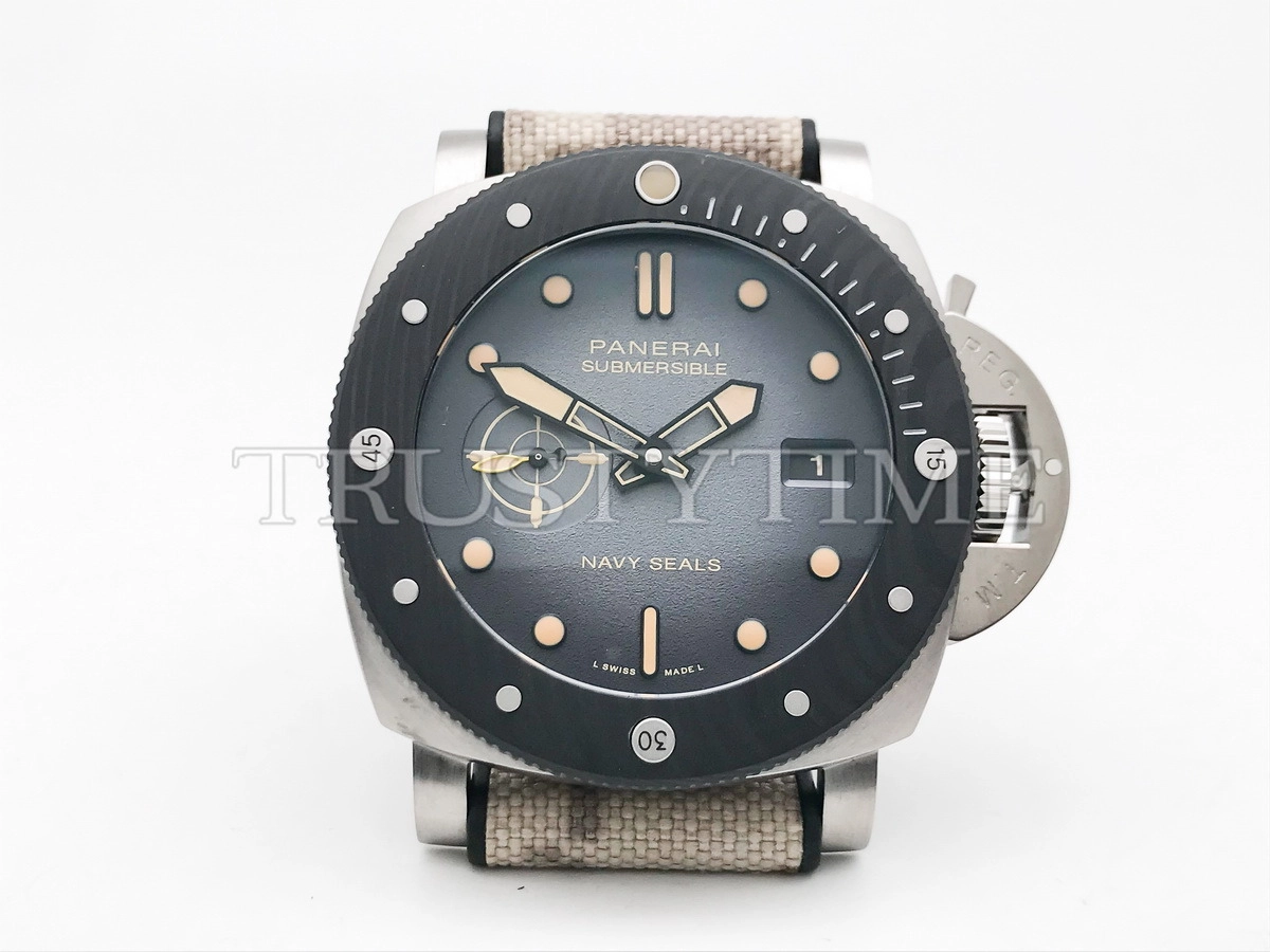 Копия часов Panerai Submersible Navy SEALs Titanio 47mm PAM01669
