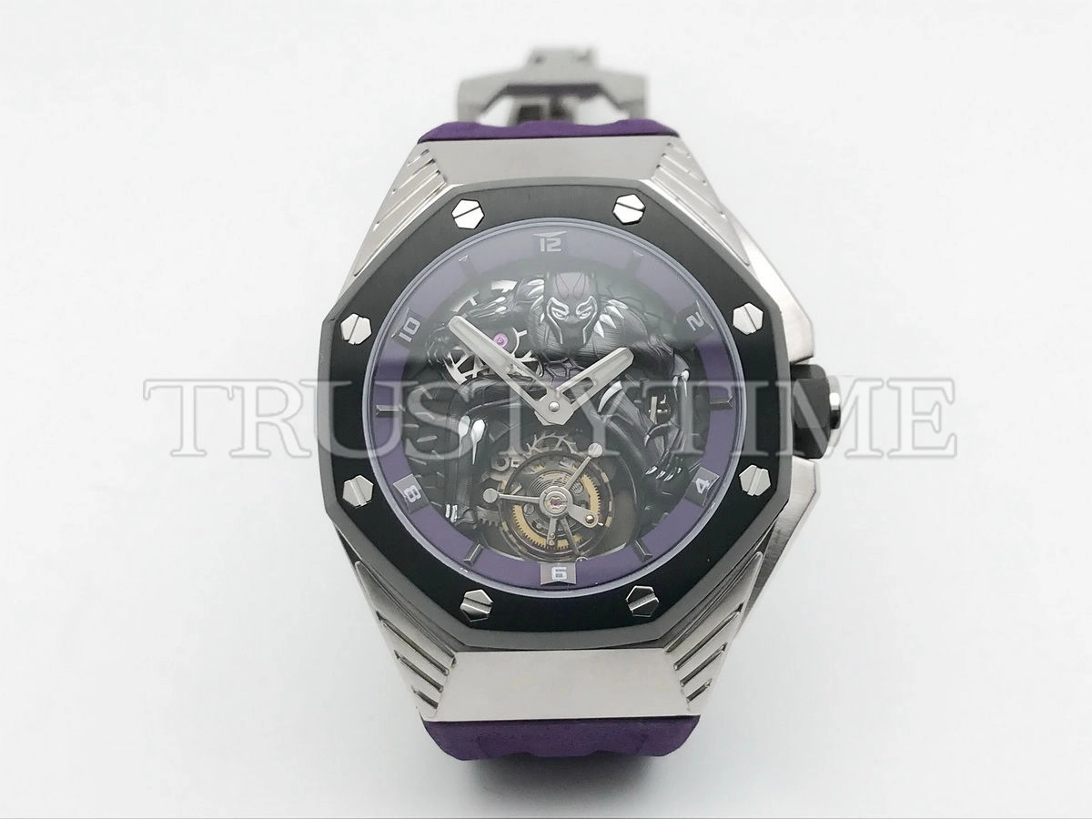 Копия часов Audemars Piguet Royal Oak Concept Black Panther Flying Tourbillon 26620IO.OO.D077CA.01