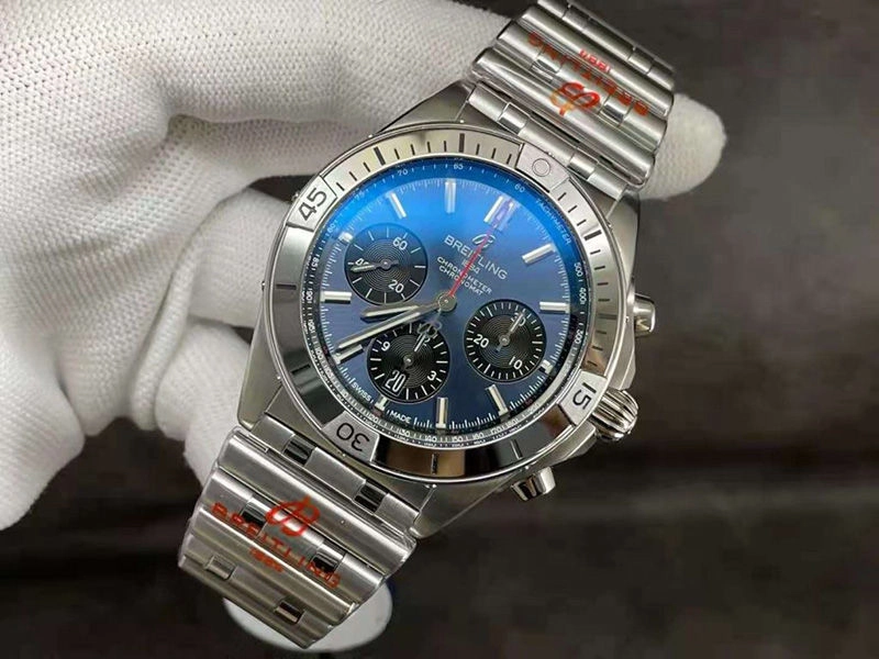 Копия Breitling Chronomat B01 Синий циферблат