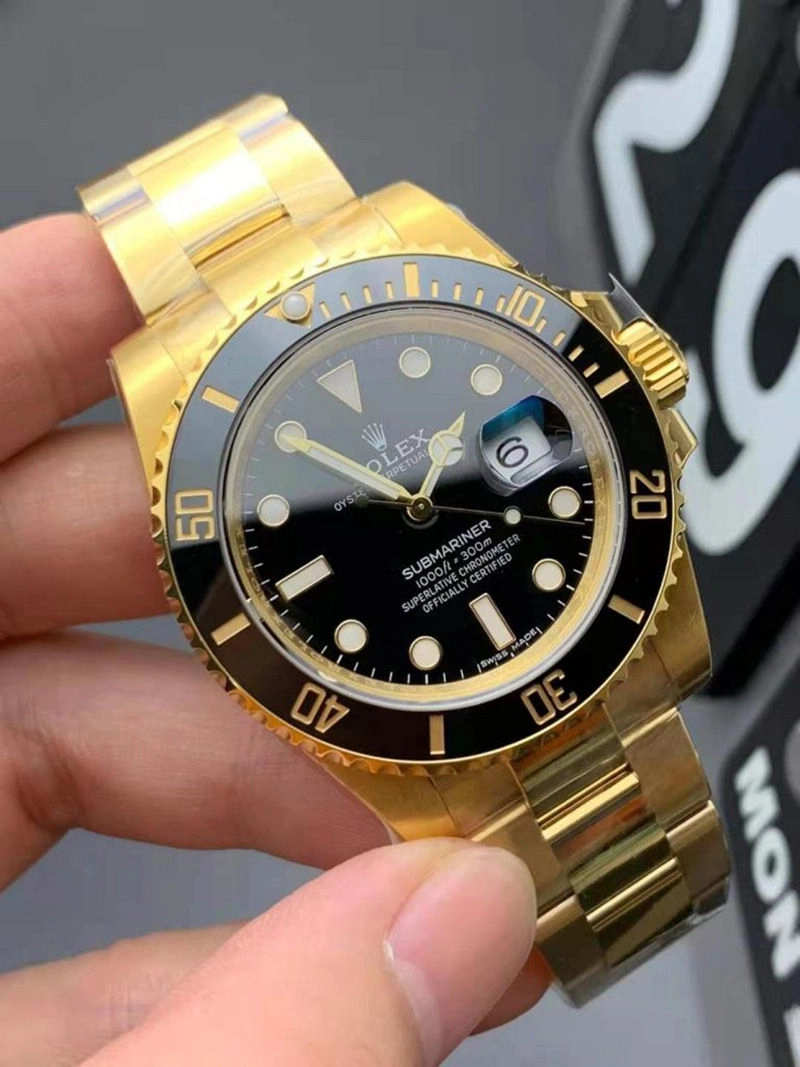Копия часов Rolex Submariner 116618LN с черным циферблатом