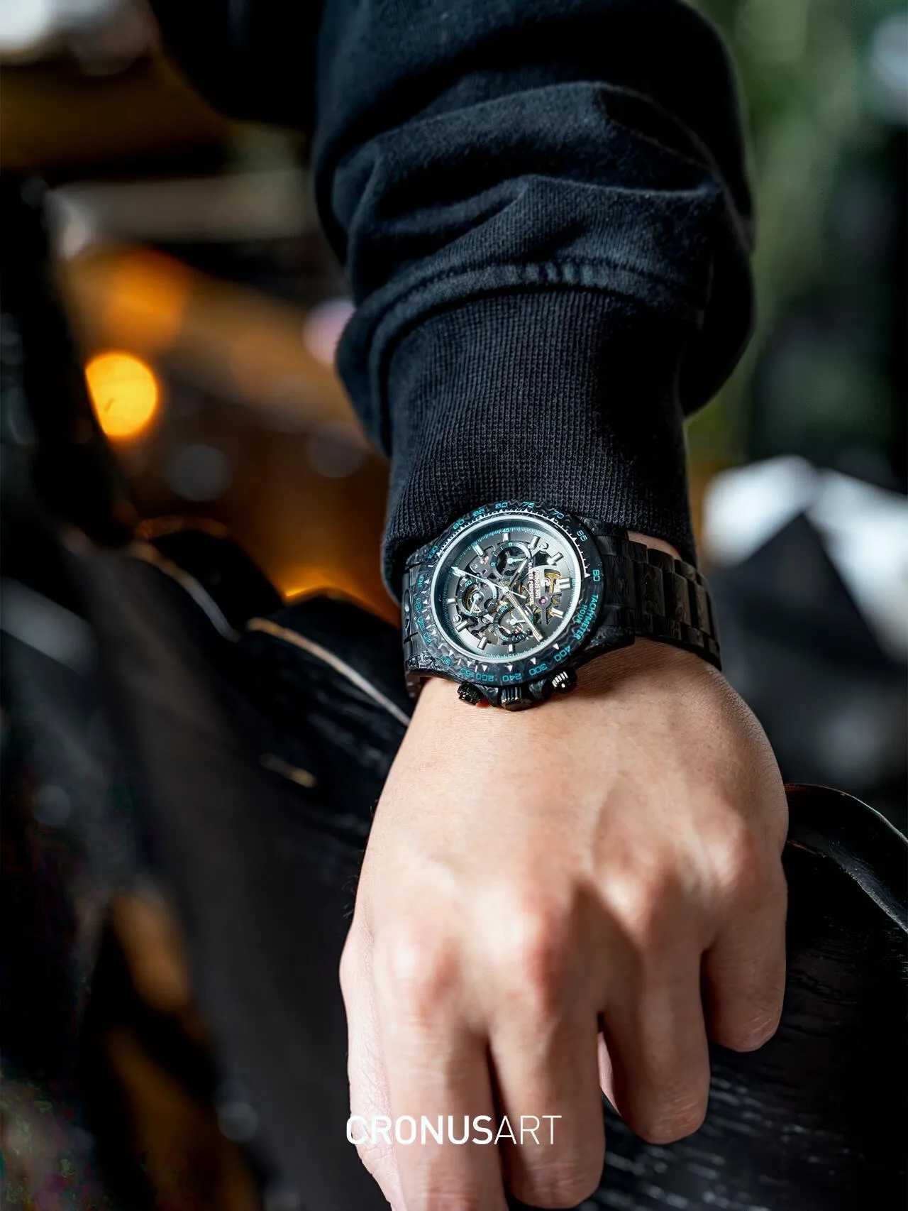 Копия часов CronusArt NTPT Carbon Fiber Watch Limited edition CM016-027