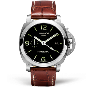 Копия часов Panerai Luminor 1950 3 Days GMT Automatic Acciaio 44mm PAM00320 Арт.PN-0708