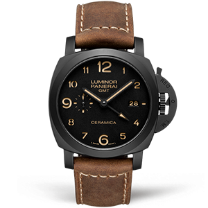 Копия часов Panerai Luminor 1950 3 Days GMT Automatic Ceramica 44mm PAM00441 Арт.PN-0710